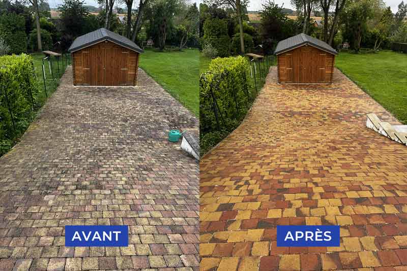 Nettoyage klinkers, pierre bleue … PROMICHELNETTOYAGE : Nettoyage des extérieurs en Belgique . Spécialisé en nettoyage et  traitement anti-mousse klinkers, pierre bleue, muret, terrasse … sur Braine-Le-Comte Nivelles, Namur … en Belgique