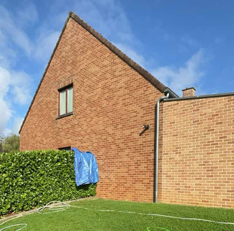 Nettoyage et peinture façade - PROMICHELNETTOYAGE : Belgique.  Nettoyage, traitement anti-mousse par pulvérisation, démoussage, ravalement peinture façade et imperméabilisation façade sur Braine-Le-Comte Nivelles, Namur… en Belgique