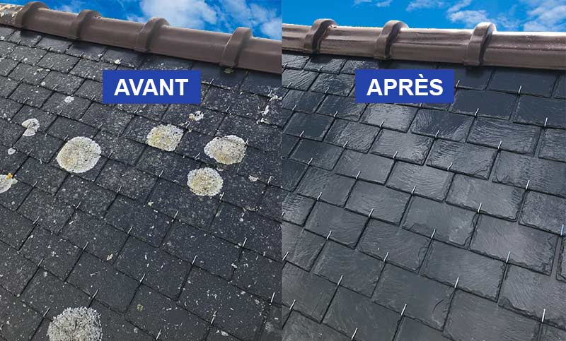 Nettoyage toiture - PROMICHELNETTOYAGE : couvreur, toiturier en Belgique : Nettoyage toiture, démoussage, traitement anti mousse par pulvérisation toiture, peinture hydrofuge toit sur Braine-Le-Comte Nivelles, Namur ... en Belgique